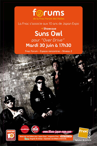 Suns Owl : showcase � la Fnac Forum