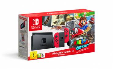 Un pack Nintendo Switch et Super Mario Odyssey pour Noël